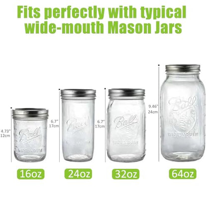 Artcome 5-Pack Glass Fermentation Weights with Easy Grip Handle and Unique Texture Design for Large Wide Mouth Mason Jars - Pickle Pebbles with Glass Weights Organizer - Space Saving Compact Design - size: glass weights 5pc + holder 1pc + tongs x 1pc