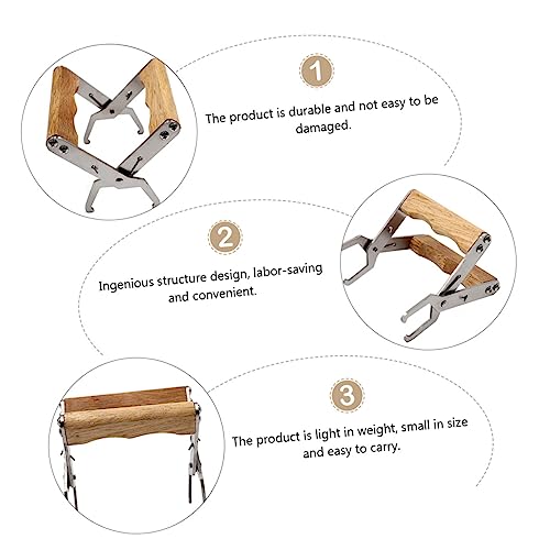 Stainless Steel Beehive Frame Holder Spleen Lifter Clip Tool for Beekeeping Easy Grip Frame Lifter for Harvesting and Hive Inspections
