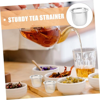 Loose Leaf Tea Strainer 8 Pack Stainless Steel Tea Infuser Strainer Mesh Replacement - size: 6.00X6.00X5.00CM