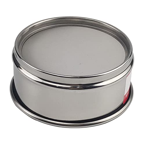 LABALPHA 2000 Mesh Lab Sieves, Test Sieve #2000 Mesh, 4'' Diameter, 304 Stainless Steel Wire Cloth (0.0065mm) - size: 2000 mesh (0.0065mm)