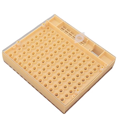 Queen Bee Rearing System, Beekeeping Grafting Kit with 110 Cell Cups, 20 Hair Roller Cages, Rearing Box and Tools for Apiculture and Queen Production