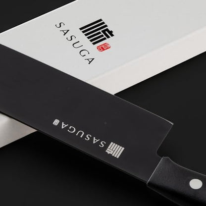 SASUGA Lightweigth Japanese Nakiri Vegetable Knife 165 mm – Made in Japan | Molybdenum-Vanadium Stainless Steel | Flat Blade for Precise Vegetable Cutting - color: Nakiri