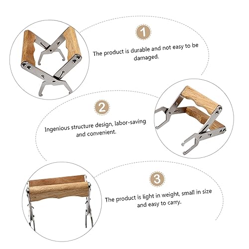 DOITOOL 1pc Spleen Lifting Clip Honeycomb Clip Beekeeping Beehive Frame Holder Bee Hive Bee Frame Lifter Clamp Beehive Frames Hive Frame Gripper Bee for Nest Bee Tool Wooden Silver