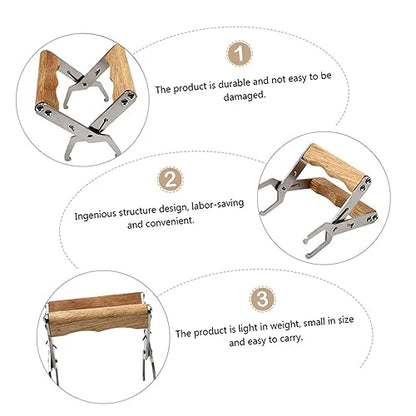 DOITOOL 1pc Spleen Lifting Clip Honeycomb Clip Beekeeping Beehive Frame Holder Bee Hive Bee Frame Lifter Clamp Beehive Frames Hive Frame Gripper Bee for Nest Bee Tool Wooden Silver