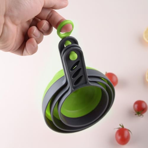 Upgrade Kitchen Funnel Set 3 Pack, Small and Large, Kitchen Gadgets Accessories Silicone Funnels for Filling Water Bottle Liquid Transfer Food Grade (B) - color: B