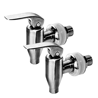 Stainless Steel Beverage Dispenser Stainless Spigot Push Style Spigot Faucet For Home Parties, Sun Tea,Water or Kombucha（2 PCS)
