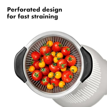 OXO Good Grips Stainless Steel 3 qt./ 2.8L Colander - size: 3 Qt