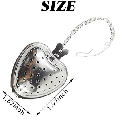 TIHOOD 15PCS Tea Strainer Stainless Steel Mesh Tea Ball Infuser Premium Tea Filter Tea Interval Diffuser with Extended Chain Hook for Loose Leaf Tea and Spices & Seasonings