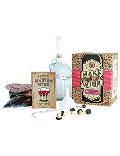 Craft a Brew Home Merlot Making Kit – Easy Beginners with Ingredients and Supplies – Ultimate Wine Brewing - color: Merlot