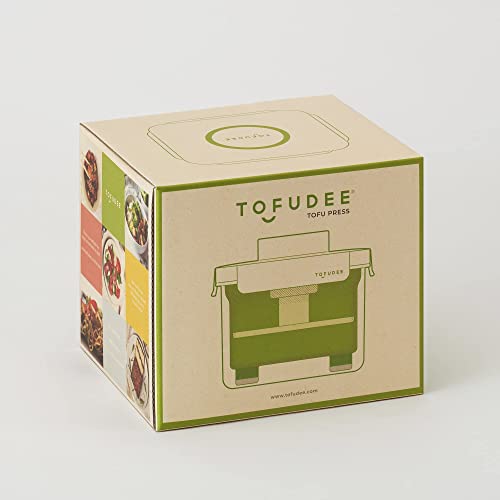 TOFUDEE Tofu Press for Vegan - Dishwasher Safe & BPA Free Tofu Presser that Swiftly Drains Water from Soft, Firm, Extra Firm & Organic Tofu Without Crack in just 15-20min - Enhanced Flavor & Texture - color: Lime