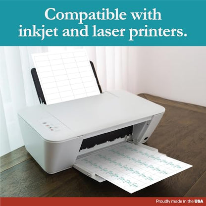 Premium Label Supply White Sticker Barcode Labels – 2" x 1" – Laser/Inkjet Compatible – (40 per Sheet), 2000 Sheets – 80,000 Total Adhesive Labels - size: 80000 Labels