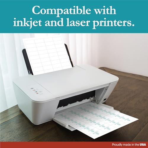 Premium Label Supply White Sticker Barcode Labels – 2" x 1" – Laser/Inkjet Compatible – (40 per Sheet), 1000 Sheets – 40,000 Total Adhesive Labels - size: 40000 Labels
