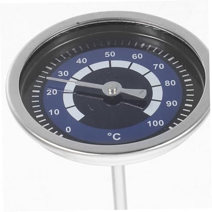 ULTECHNOVO High Precision Stainless Steel Temperature Gauge Instant Read Thermometer for Kettles Effortless Installation User Friendly Dial for Home Brewing Cooking