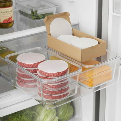 Food Separation Paper Sheets, Silicone Coated Parchment for Freezer Storage, Non-Stick Liner for Burgers Cheese and Baked Goods, Pre-Cut White Sheets, 500 Count (500-Pack) - size: 7.87 x 3.94 x 2.36 in