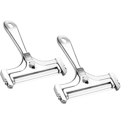 Boao 2 Pack Wire Cheese Slicer Stainless Steel Handheld Cheese Cutter Angle Adjustable Shaver Replacement Kitchen Cooking Tool for Mozzarella Cheddar Gruyere(Silver) - color: Silver