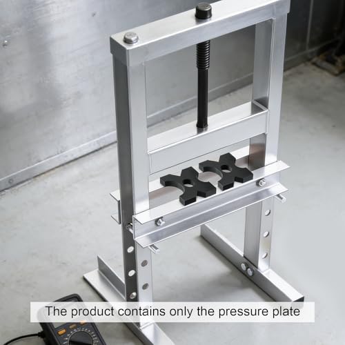 Arbor Press Plate, 1 Pair 5'' x 5'' x 1'' H-shape Hydraulic Shop Press Plate 20Ton Metal H Frame Hydraulic Shop Press Plates for Workshops Factories & Production - size: 5'' x 5'' x 1''