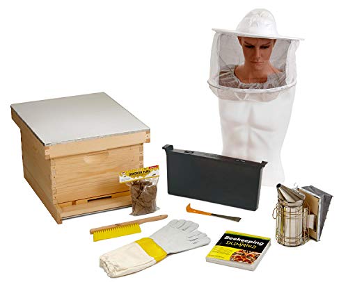 Little Giant® 10-Frame Deluxe Beginner Hive Kit | Premium Beekeeping Starter Set for Beginners | Made in USA