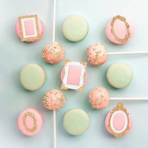 Sakolla Photo Frame Silicone Mold - 3 Pack Picture Fondant Candy Chocolate Molds Cake Decorating, Sugar, Gum Paste, Chocolate, Cookies, Resin, Polymer Clay - Pink - color: Photo Frame/Red