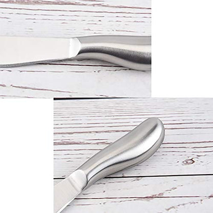 VANRA Spreader Knife Set 4-Piece Butter Knife Stainless Steel Cheese Knife Set Small Bread Cream Knives 5.3-inch - size: Set of 4
