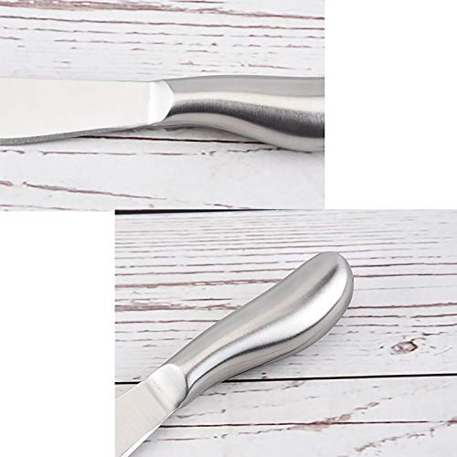 VANRA Spreader Knife Set 4-Piece Butter Knife Stainless Steel Cheese Knife Set Small Bread Cream Knives 5.3-inch (Pack of 2) - size: Set of 4 (Pack of 2)