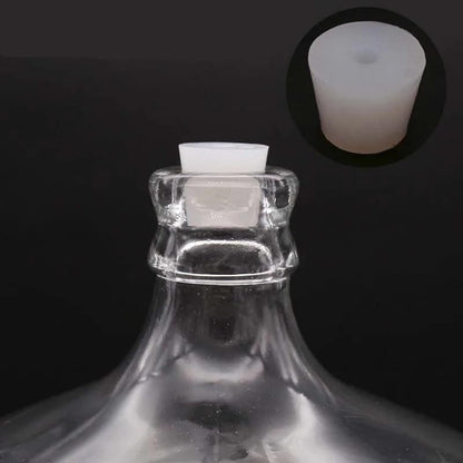 Drilled Silicone Stopper Carboy Bung #6 Silicone Stopper with 8mm Hole for Airlock Food Grade