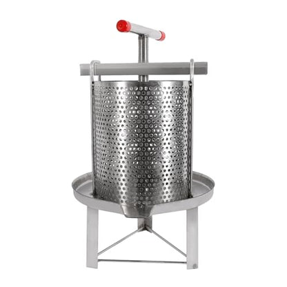 Honey Press Extractor Stainless Steel Manual Mesh Honey Wax Press Beekeeping Presser Tool Household Manual Press Cider Press Wine Press| US STOCK