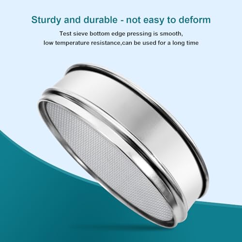 304 Stainless Steel Mesh Lab Sieve, 14 Mesh(1.43mm) Aperture Test Sieve, 7.9Inch(20cm) Diameter Economy Standard Analysis Sample Test Sieves for Industrial Laboratory Homes - size: 14Mesh(1.43mm)/Ф7.9in