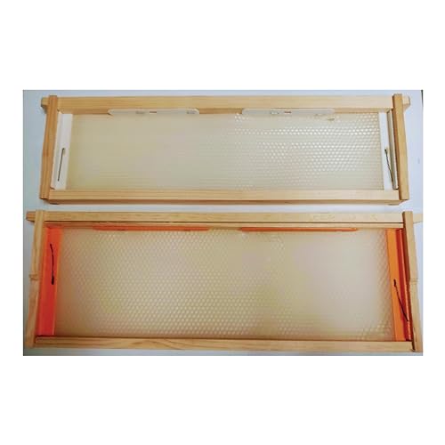 Anthony's Beehive NEW! Wire Free Beeswax Foundation Gripper for Comb Honey Production 60 Pack (for Shallow Langstroth Frames)