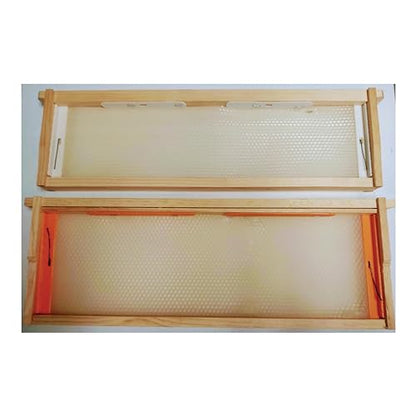 Anthony's Beehive NEW! Wire Free Beeswax Foundation Gripper for Comb Honey Production 60 Pack (for Shallow Langstroth Frames)