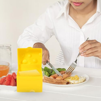 3pcs Airtight Cheese Storage Box with Flip Lid, Small Fridge Cheese Holder Containers for Kitchen Food Storage and Refrigerator Organization