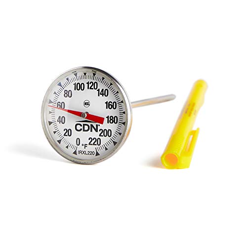 CDN IRXL220 Large Dial Cooking Thermometer - size: 1.75-inch/4.4 cm Magnified Dial