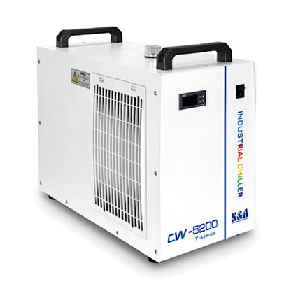 S&A Genuine CW-5200DH（Upgraded 5200DG） Water Chiller Duty Free for CO2 Laser Engraving Cutting Water Cooling Shipping from US - size: CW-5200DH (US Stock)