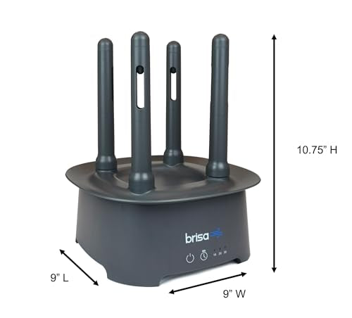 Brisa Rack: Powered Drying for reusables bottles, bags, and containers - Heated Air Drying Technology - Home Essential Drying Rack Kitchen Tool - Gray - color: Gray