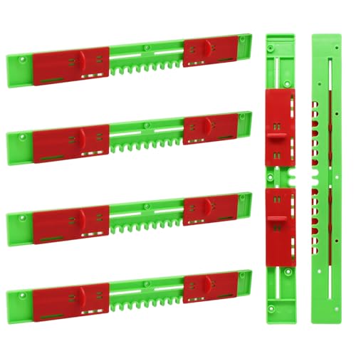 6 Pcs Beehive Entrance Reducer, Plastic Bee Hive Reducer Guards for 10-Frame Hives Hive, Adjustable Red Door Panel Beehive Mouse Guard Beekeeping Supplies, Length 14.76 Inch - size: 14.76in-6P-Beehive Entrance-Green+Red