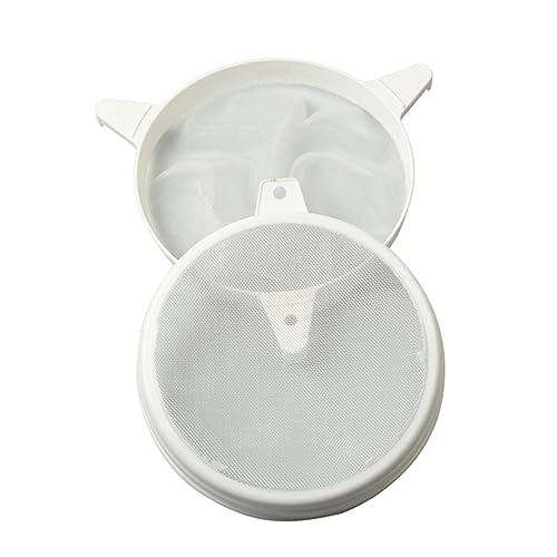 Alipis Beekeeping Supplies Plastic Honey Strainer Double Sieve Fine Mesh for Honey Filting Bee Keeping Tools