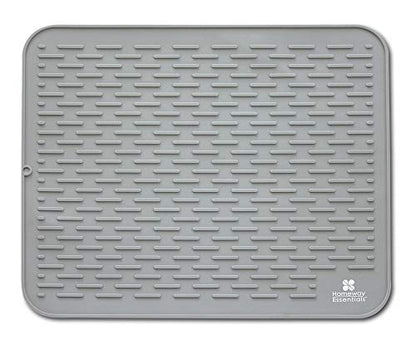 Silicone Dish Drying Mat - 30 x 24 - 3XL Large Dish Drying Mat, Counter top Mat, Dish Draining Mat, Sink Mat, Large Silicone Trivet (3XL, GREY) - color: Gray, size: 3XL