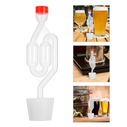 S-shaped Airlock Fermentation Bubble Valve Set 3pcs Exhaust Valves for Home Brewing Wine Beer Pickles Fermenting Supplies