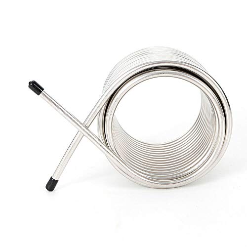 Gdrasuya10 Wort Chiller, Home Beer Brewing Equipment Cooling Coil Pipe Beer Malt Heavy-Duty Garden Hose Fitting, Homebrewing