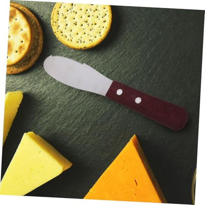 ABOOFAN Stainless Steel Cheese Knife Butter Slicer Baking Tool Knife Jam Spreader Portable Cheese Cutting Tool