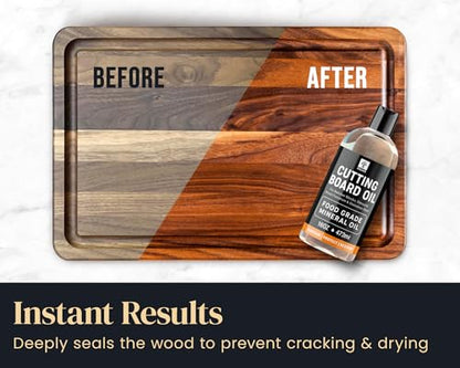 Mevell Food Grade Mineral Oil Made in USA 16 Oz, Butcher Blocks and Kitchen Countertops Conditioner, Food Safe Cutting Board Oil, Finish for Marble, Soapstone - size: 5.5"L x 3.5"W
