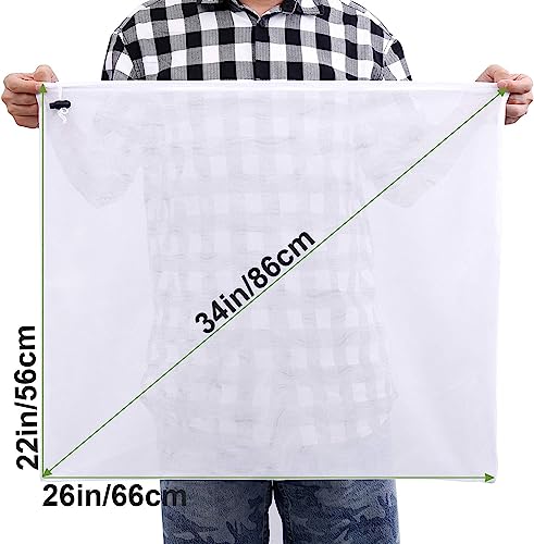 5 Pack Brew Bags Reusable, Extra Large 26"x22" Fine Mesh Strainer Bag for Home Brewing Hops Grains Wine Beer Making Drawstring Straining Brew in a Bag
