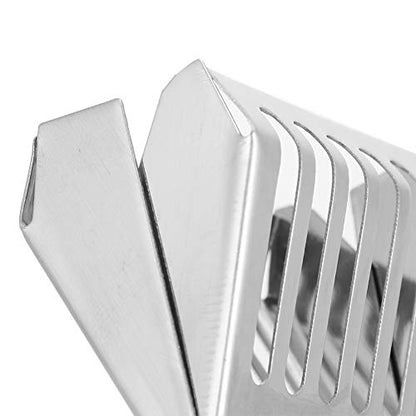 Queen Bee Catcher Clip | 5Pcs Stainless Steel Containment Cage for Beekeeping | Book - Clip Design for Safe Transfer/Observation/Capture | 5 x 7cm Escape Guard
