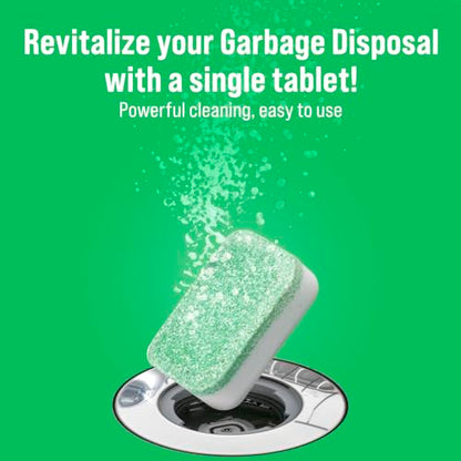 Rockin' Green Deep Cleaning and Deodorizing Tablets for Dishwashers, Washing Machines, and Garbage Disposals, Removes Odor and Residue (Garbage Disposal Cleaning Tablets, 24 Pack) - size: 1 Count (Pack of 24), style: Garbage Disposal Cleaning Tablets