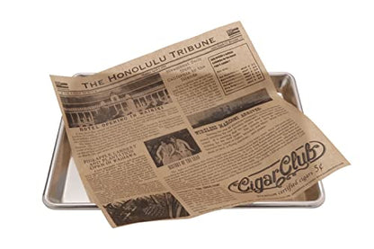 G.E.T. 4-TH1700 12" x 12" Brown Food-Safe Hawaii Newsprint Liner (Pack of 1000) - color: Hawaii Newsprint, size: 12" x 12", style: 1000 Sheets