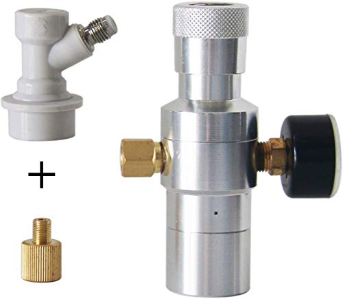 Mini CO2 Regulator 0-30 PSI Beer Keg Charger Dispenser with Gas Ball Lock Disconnect