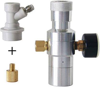 Mini CO2 Regulator 0-30 PSI Beer Keg Charger Dispenser with Gas Ball Lock Disconnect