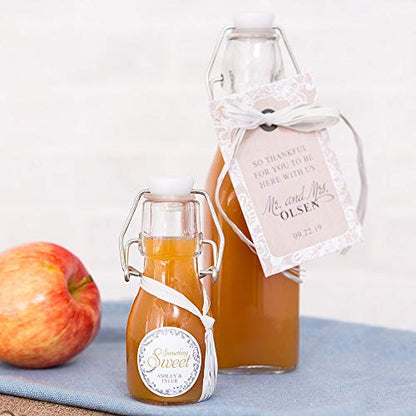 WEDDINGSTAR Mini Swing Top Glass Bottle - 2 1/2oz (70ml) (6)