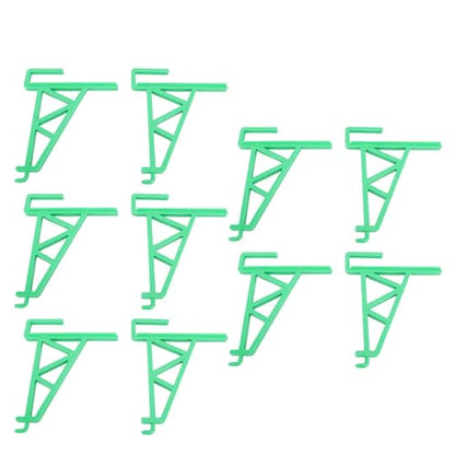 ANGGREK Beehive Frame Holder Grip, Beehive Inspection Bracket Lightweight Sturdy 10pcs for Honey Harvesting (Green) - color: Green