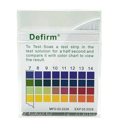 pH Test Strips Paper Universal Wide Range, pH 0-14 Acid Alkaline Litmus Test Strips Paper, Home Usage Water Swimming Pool Cosmetic Scientific School Lab Student Study pH Test