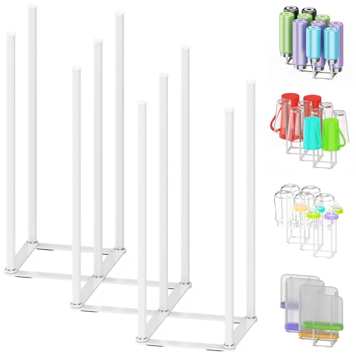 Collapsible Bottle Drying Rack, Foldable Baby Bottle Drying Rack, Portable Drainer Stand Holder for Water Bottles, Cup, Reusable Silicone Bag, Cutting Board (White) - color: White